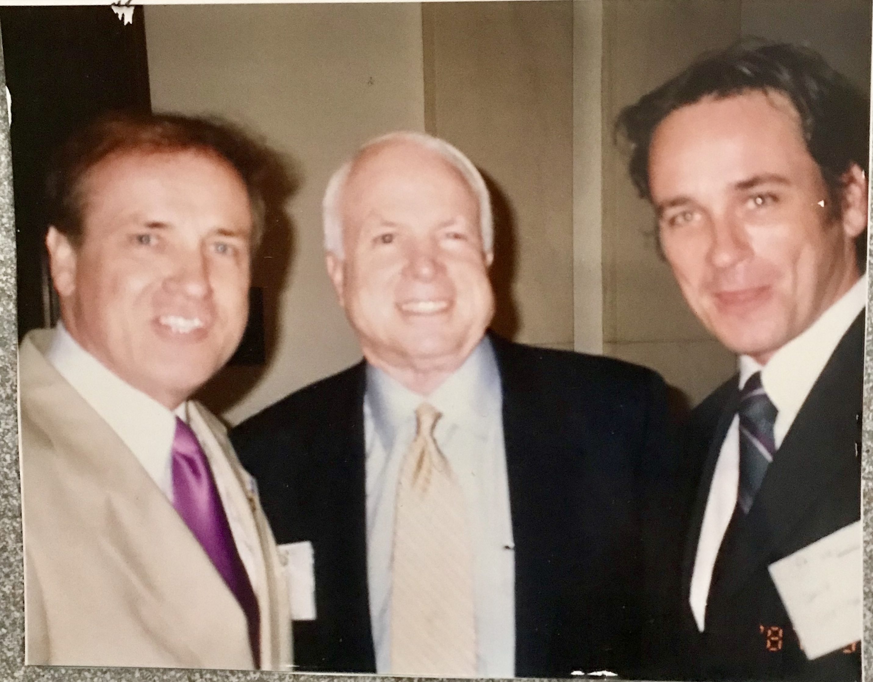 David Christian, John McCain and son David