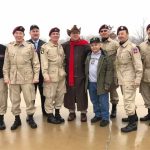 82nd Airborne Color Guard stand proud to be with David and friends. Wreaths Across America December 14,2018