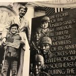 Father and son dedication 1st Vietnam Memorial in Washington DC at Arlington Ampitheater father and son dedication 1st Vietnam Memorial in Washington DC at Arlington Ampitheater