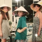 Two of David's three daughters and wife Peggy Two of David's three daughters and wife Peggy