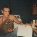 93rd Evac Hospital 1st Sergeant Jesse Lascano presenting purple heart