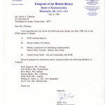 Congressman John Fox May 8,1996