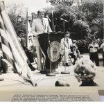 Highest honor by the board of Commissioners was awarded to David Christian for outstanding honor and achievement First Distinguished Service Award acceptance speech in Doylestown